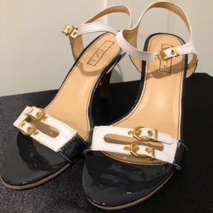 Unisa Navy Patent Sandals
